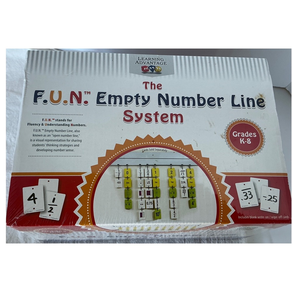 Learning Advantage F.U.N. Empty Number Line System Math Manipulative Grades‎ K-8